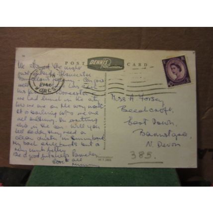 multiview, WORCESTER used vintage postcard by E T W Dennis 1966 pm =