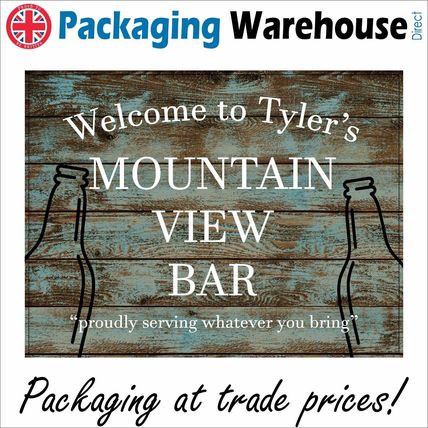 CM193 WELCOME TO TYLER'S MOUNTAIN VIEW BAR SIGN YOUR CHOICE PERSONALISE GIFT
