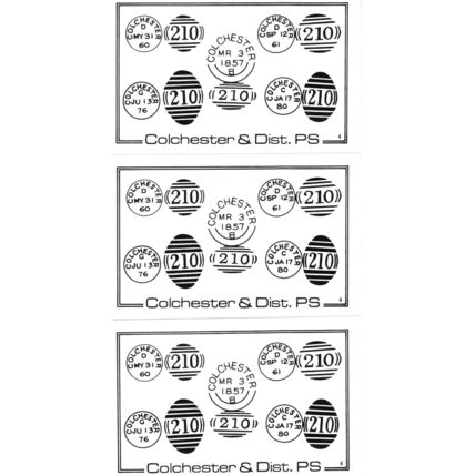 Colchester Essex Rare Postmarks incl Victorian Essex 3x Postcard s