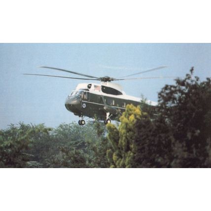 President Reagan Helicopter UK Arrival Princess Diana 1983 Postcard