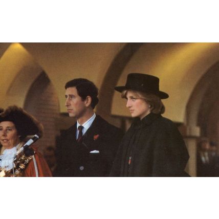 Princess Diana Chesterfield Church Service 1981 Postcard