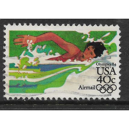 USA 1983 OLYMPIC GAMES LOS ANGELES 40c SWIMMING SG A2024 FINE USED