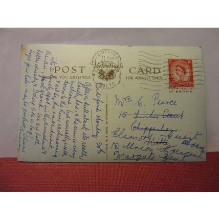 RIVER TORRIDGE, BIDEFORD, DEVON used postcard RP 1957 postmark? =