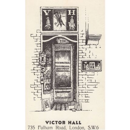 Fulham Road Ephemera Shop Lifeboat 1960s London Hand Signed Postcard