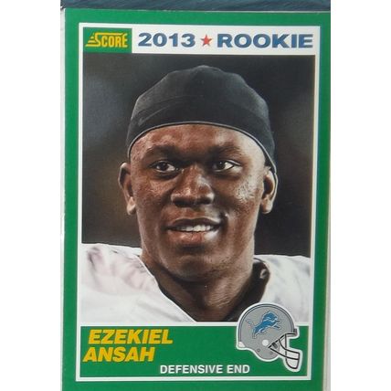 2013 Panini Score EZEKIEL ANSAH (Lions) Rookie Card #366