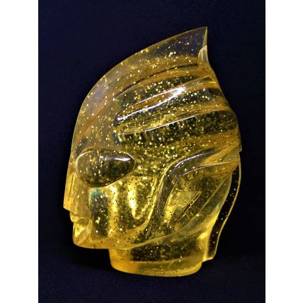 Ultraman Tiga Head Bust Clear Acrylic Gold Glitter - Magic Q Limited Edition NFS