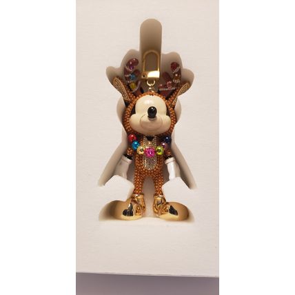 BAUBLEBAR DISNEY MICKEY REINDEER SPARKLE CHRISTMAS BAG CHARM KEYCHAIN~NEW~