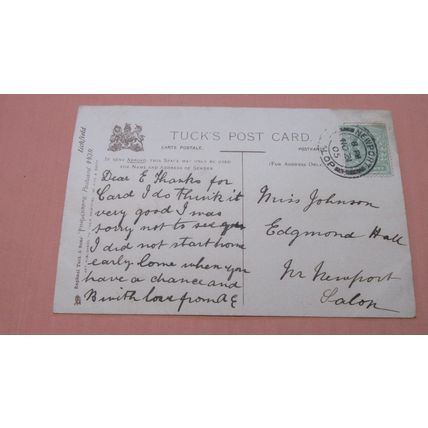 1905 Raphael Tuck Postcard - Lichfield from St Michael's Churchyard - Staffs