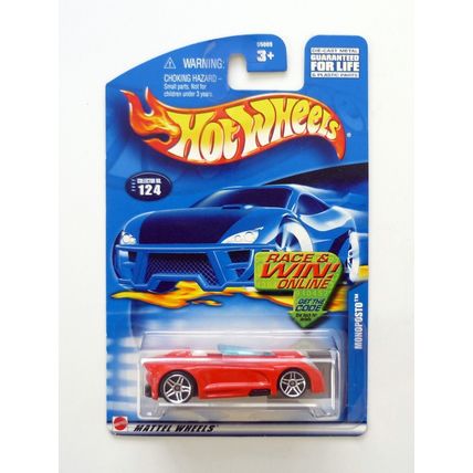 Hot Wheels Monoposto #124 Red Die-Cast Car 2002