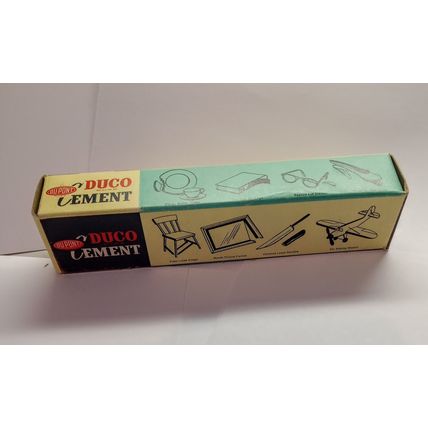 Vintage DuPont Duco Household Cement Unused - Great Mid Century Graphics!