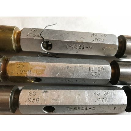THE PIPE MACHINERY 9460 INSPECTION GAGE GO NO GO PLUG .9460 .9570 .946 .957,AG
