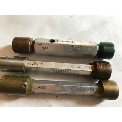 THE PIPE MACHINERY 9460 INSPECTION GAGE GO NO GO PLUG .9460 .9570 .946 .957,AG