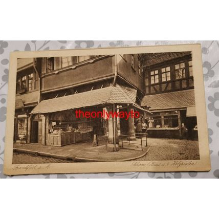 Frankfurt a M, Schirne, Haus a 4 Holzsaulen, Germany, Kunstanstalt Postcard