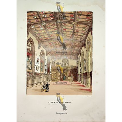 St George's Hall, Windsor, Berkshire, Book Illustration (Print), c1856