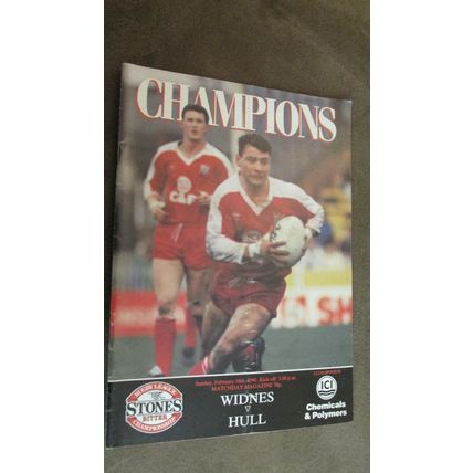 1990 Rugby Football League Programme - Widnes v Hull