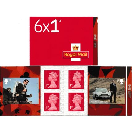 GB 2020 PM72 James Bond 1st class Self Adhesive Booklet - SBP2u
