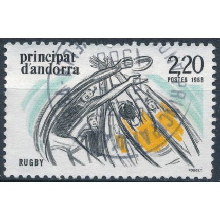 Rugby - Andorra French 1988 - F H - MiNr 389