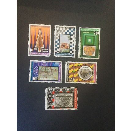 Tunisia mint stamps 1986 set Prehistoric Artifacts Archaeology MNH