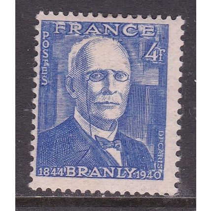 France 1943 Branly 4f Mint Hung SG 811 VGC