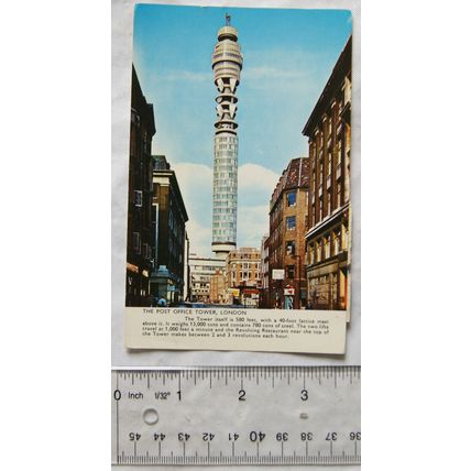 1970 postcard The Post Office Tower, London
