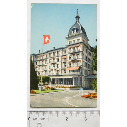1960 postcard Interlaken, Grand Hotel Viktoria