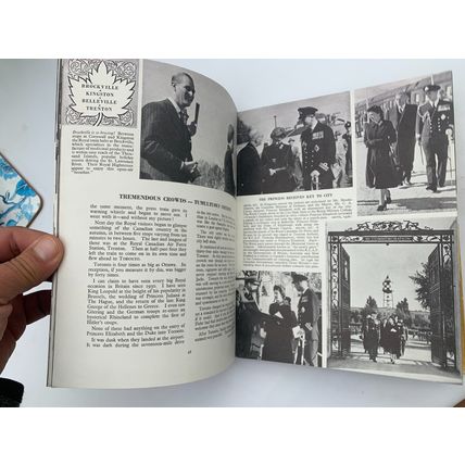 c1951 "THE ROYAL CANADIAN TOUR" QUEEN ELIZABETH II PICTORIAL HARDBACK BOOK (P3)