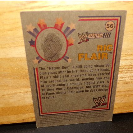 TOPPS HERITAGE III 2007 WWE RIC FLAIR CARD #56