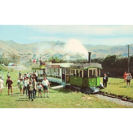 Ferrymead Historic Park Christchurch New Zealand Tram Tours Postcard