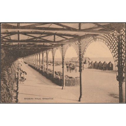 Madeira Walk, Brighton, Sussex, 1920 - Postcard
