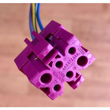 Purple VW Jetta Golf GTI Audi A6 Pigtail Wiring Connector Plug Audi S8 4A0972988