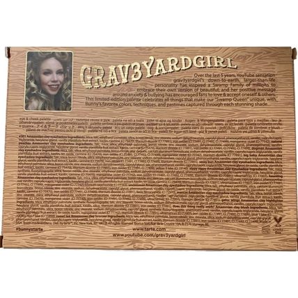 tarte Grav3yardgirl Swamp Queen Ltd Edition Eye and Cheek Palette with Brush