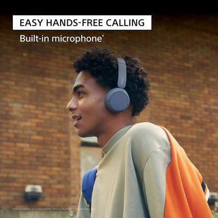 Sony WH-CH520 Wireless Headphones Bluetooth On-Ear Headset with Microphone, Blac