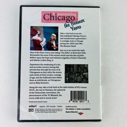 PBS WTTW11 Remembering Chicago The Boomer Years DVD NEW Factory Sealed