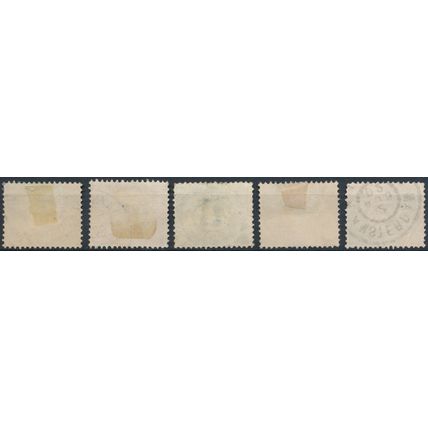 Numeral Definitive - Netherlands 1899/1913 - FH - MiNr 49/52 & 75 (C)