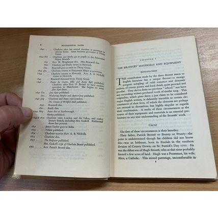 1947 1ST ED "THE BRONTES" PHYLLIS BENTLEY BIOGRAPHY SMALL HARDBACK BOOK (P2)
