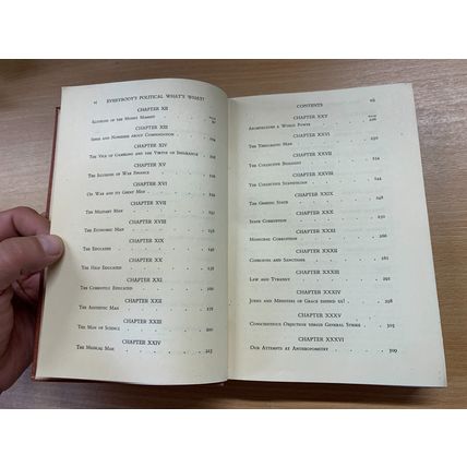1945 BERNARD SHAW "EVERYBODY'S POLITICAL WHAT'S WHAT?" HARDBACK BOOK (P4)