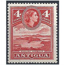 Antigua 1953 SG124 4c Scarlet Mounted Mint