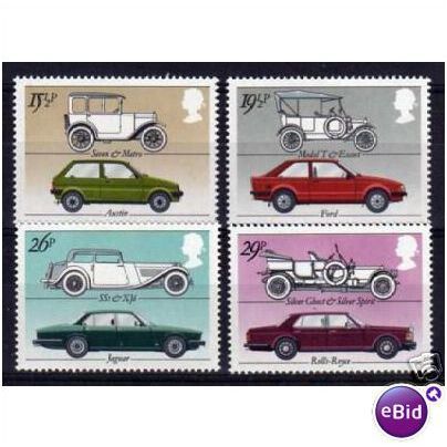 Great Britain 1982 British Motor Cars Unmounted Mint 2 SG 1198-1201 Sc 1002-1005