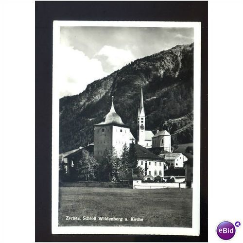 Switzerland ZERNEZ Church Postcard by Grass