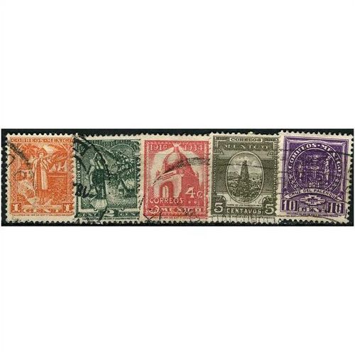 1937/1950 5 different values - #6 fine used (o)