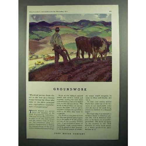 1931 Ford Motor Company Ad - Groundwork