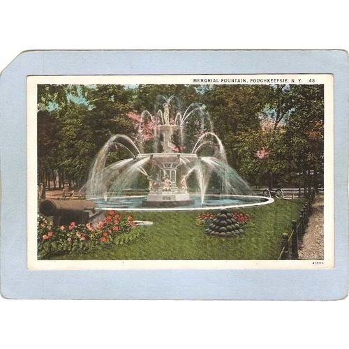 New York Poughkeepsie Memorial Fountain ny_box4~2246