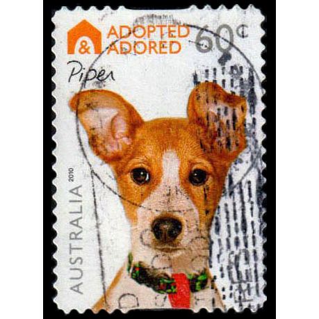 Australia 2010 Animal Adopted & Adored 60c Used Stamp Dog Piper