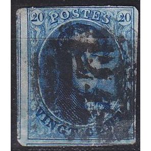 BELGIEN BELGIUM [1858] MiNr 0008 II ( O/used ) [01]