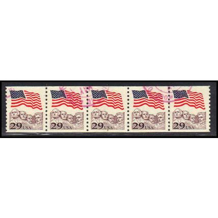 Used 2523 29c U.S. Flag Very Fine PNC 5/5 PA3002