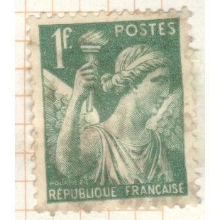 France 1939 - SG643 - 1fr green - Iris - used 2