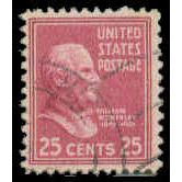 Used 829 25c William McKinley Just Clears M08092