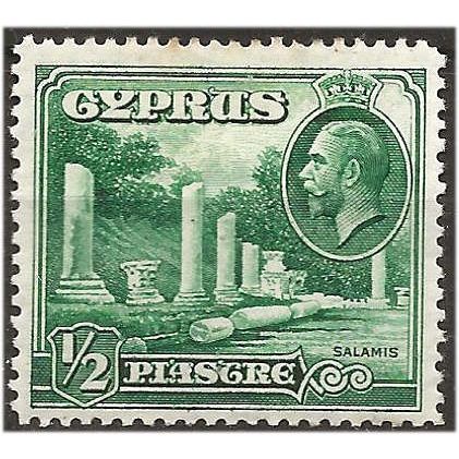 Cyprus 1934 SG134 1/2pi Green Mounted Mint ..