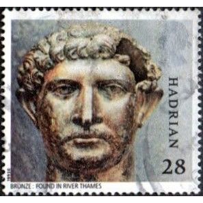 1993 Roman Britain 28p Value. Emperor Hadrain. Fine Used