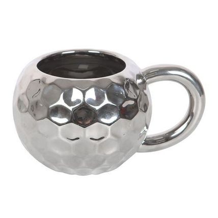 Mug, Silver Disco Ball Design